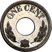 USA One Cent (Holey Pattern) KM# Pn1810 ONE CENT coin reverse USA One Cent (Holey Pattern) KM# Pn1810 ONE CENT coin reverse