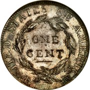 USA One Cent Private Restrike Mule 1818 Unique UNITED STATES OF AMERICA ONE CENT coin reverse