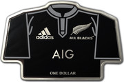 New Zealand One Dollar All Blacks 2015 ADIDAS ALL BLACKS AIG ONE DOLLAR coin reverse New Zealand One Dollar All Blacks 2015 ADIDAS ALL BLACKS AIG ONE DOLLAR coin reverse