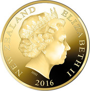 New Zealand One Dollar Hector's Dolphin 2016 NEW ZEALAND ELIZABETH II 2016 IRB coin obverse New Zealand One Dollar Hector's Dolphin 2016 NEW ZEALAND ELIZABETH II 2016 IRB coin obverse