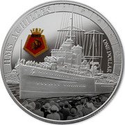 New Zealand One Dollar HMS Achilles 2014 HMS ACHILLES 0 20 40 60 80 ONE DOLLAR coin reverse New Zealand One Dollar HMS Achilles 2014 HMS ACHILLES 0 20 40 60 80 ONE DOLLAR coin reverse