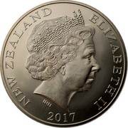 New Zealand One Dollar The British & Irish Lions 2017 Tour to New Zealand 2017 BU NEW ZEALAND ELIZABETH II 2017 IRB coin obverse New Zealand One Dollar The British & Irish Lions 2017 Tour to New Zealand 2017 BU NEW ZEALAND ELIZABETH II 2017 IRB coin obverse