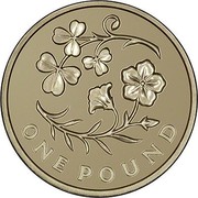 UK One Pound (Floral Series - Northern Ireland) ONE POUND coin reverse UK One Pound (Floral Series - Northern Ireland) ONE POUND coin reverse
