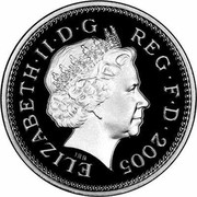 UK One Pound Menai Straits Bridge 2005 Proof ELIZABETH II D G REG F D 2008 IRB coin obverse UK One Pound Menai Straits Bridge 2005 Proof ELIZABETH II D G REG F D 2008 IRB coin obverse