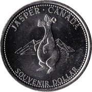 Canada Souvenir Dollar 100th Anniversary National Parks of Canada 1985 JASPER ∙ CANADA SOUVENIR DOLLAR coin reverse Canada Souvenir Dollar 100th Anniversary National Parks of Canada 1985 JASPER ∙ CANADA SOUVENIR DOLLAR coin reverse