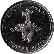 Canada Souvenir Dollar Centennial of the Discovery of Maligne Lake 1975 UNC JASPER ∙ CANADA SOUVENIR DOLLAR coin reverse Canada Souvenir Dollar Centennial of the Discovery of Maligne Lake 1975 UNC JASPER ∙ CANADA SOUVENIR DOLLAR coin reverse