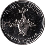 Canada Souvenir Dollar Jasper - Alberta (Souvenir) 1976 UNC JASPER ∙ CANADA SOUVENIR DOLLAR coin reverse Canada Souvenir Dollar Jasper - Alberta (Souvenir) 1976 UNC JASPER ∙ CANADA SOUVENIR DOLLAR coin reverse
