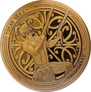 New Zealand Ten Dollars Maui and the Sun - Tekau Tara 2018 Proof TEKAU TARA TEN DOLLARS coin reverse