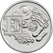 UK Ten Pence (E - English Breakfast) E coin reverse