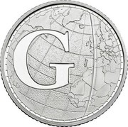 UK Ten Pence (G - Greenwich Mean Time) G coin reverse UK Ten Pence (G - Greenwich Mean Time) G coin reverse