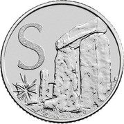 UK Ten Pence (S - Stonehenge) S coin reverse UK Ten Pence (S - Stonehenge) S coin reverse