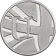 UK Ten Pence (U - Union Flag) U coin reverse UK Ten Pence (U - Union Flag) U coin reverse