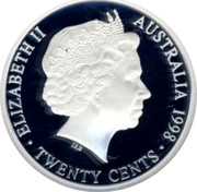 Australia Twenty Cents Masterpiece in 1951 Federation Florin 1998 ELIZABETH II AUSTRALIA 1998 TWENTY CENTS IRB coin obverse Australia Twenty Cents Masterpiece in 1951 Federation Florin 1998 ELIZABETH II AUSTRALIA 1998 TWENTY CENTS IRB coin obverse