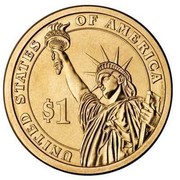 USA $1 Andrew Jackson 2008 P KM# 428 UNITED STATES OF AMERICA $1 coin reverse USA $1 Andrew Jackson 2008 P KM# 428 UNITED STATES OF AMERICA $1 coin reverse