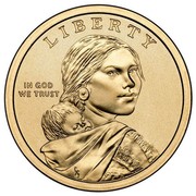 USA $1 Sacagawea Dollar 2009 P KM# 467 LIBERTY IN GOD WE TRUST coin obverse USA $1 Sacagawea Dollar 2009 P KM# 467 LIBERTY IN GOD WE TRUST coin obverse