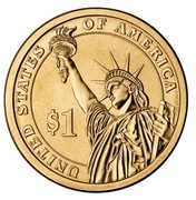 USA $1 Theodore Roosevelt 2013 D KM# 548 UNITED STATES OF AMERICA $1 coin reverse USA $1 Theodore Roosevelt 2013 D KM# 548 UNITED STATES OF AMERICA $1 coin reverse