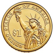 USA $1 Warren G. Harding 2014 D KM# 571 UNITED STATES OF AMERICA $1 coin reverse USA $1 Warren G. Harding 2014 D KM# 571 UNITED STATES OF AMERICA $1 coin reverse