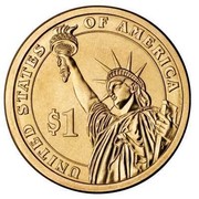 USA $1 Woodrow Wilson 2013 D KM# 550 UNITED STATES OF AMERICA $1 coin reverse USA $1 Woodrow Wilson 2013 D KM# 550 UNITED STATES OF AMERICA $1 coin reverse