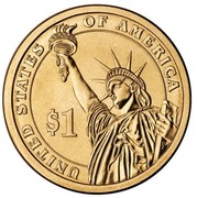 USA $1 Zachary Taylor 2009 P KM# 453 UNITED STATES OF AMERICA $1 coin reverse USA $1 Zachary Taylor 2009 P KM# 453 UNITED STATES OF AMERICA $1 coin reverse