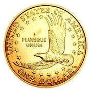USA Dollar Sacagawea 2006 D Satin Finish KM# 310 UNITED STATES OF AMERICA E PLURIBUS UNUM ONE DOLLAR coin reverse USA Dollar Sacagawea 2006 D Satin Finish KM# 310 UNITED STATES OF AMERICA E PLURIBUS UNUM ONE DOLLAR coin reverse