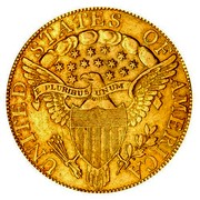 USA Eagle Liberty Cap - Ten dollars 1798/97 7 stars left, 6 right KM# 30 UNITED STATES OF AMERICA E PLURIBUS UNUM coin reverse