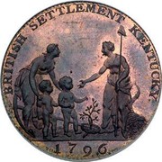 USA Myddelton Token 1796 KM# Tn85 BRITISH SETTLEMENT KENTUCKY. coin reverse USA Myddelton Token 1796 KM# Tn85 BRITISH SETTLEMENT KENTUCKY. coin reverse
