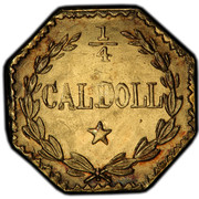 USA 1/4 Doll 1881 KM# 1.10 Small size Gold Coins 1/4 CAL DOLL * coin reverse USA 1/4 Doll 1881 KM# 1.10 Small size Gold Coins 1/4 CAL DOLL * coin reverse