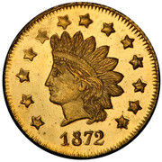 USA 1 Dollar Round 1872 KM# 16 1872 coin obverse