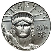 USA $10 Burnished American Eagle 2006 W Proof KM# 389 LIBERTY 2006 IN GOD WE TRUST E PLURIBUS UNUM coin obverse USA $10 Burnished American Eagle 2006 W Proof KM# 389 LIBERTY 2006 IN GOD WE TRUST E PLURIBUS UNUM coin obverse