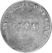 USA 10 Dolls (1849) KM# 44 J. S. Ormsby UNITED STATES OF AMERICA J.S.O coin obverse