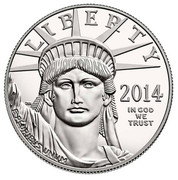 USA $100 Secure the Blessings of Liberty 2014 W Proof KM# 586 LIBERTY 2014 IN GOD WE TRUST E PLURIBUS UNUM coin obverse