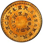 USA $2.50 C. Bechtler (1831-42) KM# 92.1 C. BECHTLER ASSAYER. RUTHERFORD coin reverse USA $2.50 C. Bechtler (1831-42) KM# 92.1 C. BECHTLER ASSAYER. RUTHERFORD coin reverse