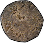 USA 3 Pence Willow tree 1652 KM# 4 1652 VIII NEW ENGLAND coin reverse USA 3 Pence Willow tree 1652 KM# 4 1652 VIII NEW ENGLAND coin reverse