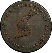 USA Cent Kentucky 1793 KM# Tn70.7 * UNANIMITY IS THE STRENGTH OF SOCIETY OUR CAUSE IS JUST coin obverse USA Cent Kentucky 1793 KM# Tn70.7 * UNANIMITY IS THE STRENGTH OF SOCIETY OUR CAUSE IS JUST coin obverse