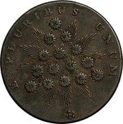 USA Cent Kentucky 1793 KM# Tn70.7 E PLURIBUS UNUM coin reverse USA Cent Kentucky 1793 KM# Tn70.7 E PLURIBUS UNUM coin reverse