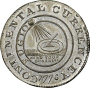USA Continental Currency Dollar 1776 KM# EA3 CONTINENTAL CURRENCY FUGIO MIND YOUR BUSINESS coin obverse USA Continental Currency Dollar 1776 KM# EA3 CONTINENTAL CURRENCY FUGIO MIND YOUR BUSINESS coin obverse