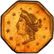 USA ½ Dollar 1870 KM# 8.10 Small size Gold Coins - coin obverse USA ½ Dollar 1870 KM# 8.10 Small size Gold Coins - coin obverse