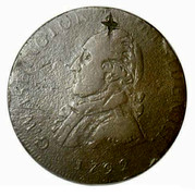 USA Half Dollar 1792 KM# Tn63.1a Washington Pieces G. WASHINGTON. PRESIDENT. I. coin obverse USA Half Dollar 1792 KM# Tn63.1a Washington Pieces G. WASHINGTON. PRESIDENT. I. coin obverse