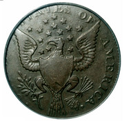 USA Half Dollar 1792 KM# Tn63.1a Washington Pieces ∙ UNITED STATES OF AMERICA ∙ coin reverse USA Half Dollar 1792 KM# Tn63.1a Washington Pieces ∙ UNITED STATES OF AMERICA ∙ coin reverse