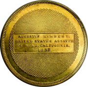 USA Twenty Dols Humbert Gold Ingot U.S. Assay 1852/1 KM# 30 AUGUSTUS HUMBERT. UNITED STATES ASSAYER OF GOLD. CALIFORNIA. 1852. coin reverse USA Twenty Dols Humbert Gold Ingot U.S. Assay 1852/1 KM# 30 AUGUSTUS HUMBERT. UNITED STATES ASSAYER OF GOLD. CALIFORNIA. 1852. coin reverse