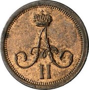 Russia 1/4 Kopek Polushka BM 1861 ВМ Y# 1.4 А II coin obverse Russia 1/4 Kopek Polushka BM 1861 ВМ Y# 1.4 А II coin obverse
