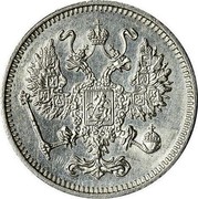 Russia 10 Kopeks Nikolai II without mintmark 1916 Y# 20a.1 - coin obverse Russia 10 Kopeks Nikolai II without mintmark 1916 Y# 20a.1 - coin obverse