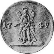Russia 2 Ducats 1749 C# 34.1 Empire Trade Coinage 17 49 coin reverse Russia 2 Ducats 1749 C# 34.1 Empire Trade Coinage 17 49 coin reverse