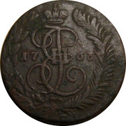 Russia 2 Kopeks Ekaterina II (MM) 1763 MM C# 58.5 І Е II coin obverse Russia 2 Kopeks Ekaterina II (MM) 1763 MM C# 58.5 І Е II coin obverse