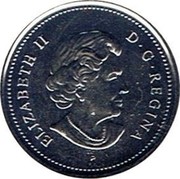 Canada 25 Cents Canada Day 2004 Prooflike KM# 699 ELIZABETH II D∙G∙REGINA coin obverse Canada 25 Cents Canada Day 2004 Prooflike KM# 699 ELIZABETH II D∙G∙REGINA coin obverse