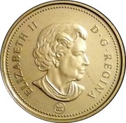 Canada 25 Cents Ottawa Senators 2007 Maple leaf Prooflike KM# 714 ELIZABETH II D∙G∙REGINA coin obverse Canada 25 Cents Ottawa Senators 2007 Maple leaf Prooflike KM# 714 ELIZABETH II D∙G∙REGINA coin obverse