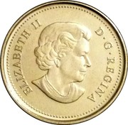 Canada 25 Cents Tooth Fairy 2012 KM# 1227 ELIZABETH II D∙G∙REGINA coin obverse