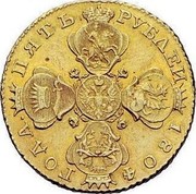 Russia 5 Roubles Aleksandr I 1804 СПБ ХЛ C# 131 ПЯТЬ РУБЛЕИ *YEAR* ГОДА. coin obverse Russia 5 Roubles Aleksandr I 1804 СПБ ХЛ C# 131 ПЯТЬ РУБЛЕИ *YEAR* ГОДА. coin obverse