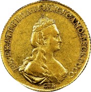 Russia 5 Roubles Ekaterina II (СПБ) 1780 СПБ C# 78b Б∙М∙ЕКАТЕРИНА∙II∙ІМП∙ИСАМОД∙ВСЕРОСС∙ СПБ coin obverse Russia 5 Roubles Ekaterina II (СПБ) 1780 СПБ C# 78b Б∙М∙ЕКАТЕРИНА∙II∙ІМП∙ИСАМОД∙ВСЕРОСС∙ СПБ coin obverse