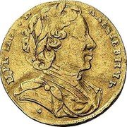 Russia Ducat Pyotr I Trade Coinage 1710 G L-L KM# 133 ЦРЬ ПЕТРЬ АЛКЗІЕВИЧЬ coin obverse Russia Ducat Pyotr I Trade Coinage 1710 G L-L KM# 133 ЦРЬ ПЕТРЬ АЛКЗІЕВИЧЬ coin obverse